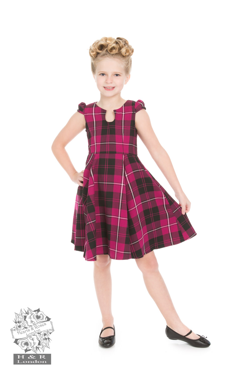 Red Tartan Tea Dress